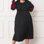 Knit Bishop Sleeve Tea Length Dress - Crazy Like a Daisy Boutique #