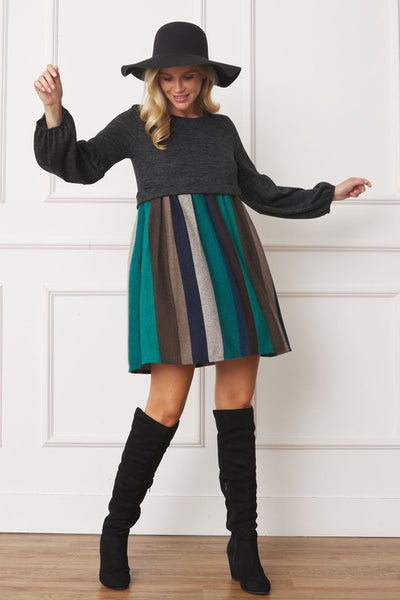 Plus Balloon Sleeve Pullover Dress - Crazy Like a Daisy Boutique #