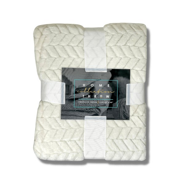 Home Collection Embossed Throw Blanket - Crazy Like a Daisy Boutique #