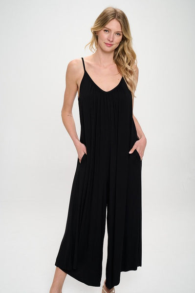 Made in USA Modal Spandex Soft Knit Jumpsuit