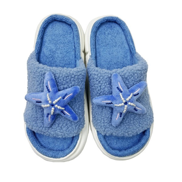 Starfish - Women's Slide on Slippers - Crazy Like a Daisy Boutique #