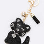 Black Cat Crystal Key Chain - Crazy Like a Daisy Boutique #