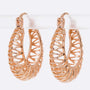 Laser Cut Iconic Stainless Steel Hoop Earrings - Crazy Like a Daisy Boutique #