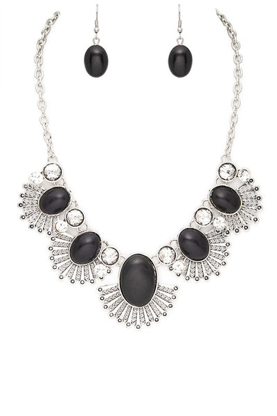 Iconic Western Compressed Stone Statement Necklace