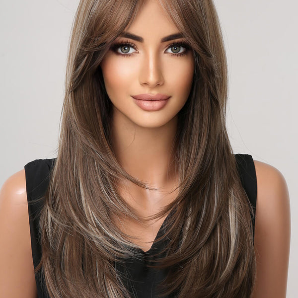 13*1" Full-Machine Wigs Synthetic Long Straight 22" - Crazy Like a Daisy Boutique #