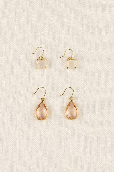 Stone earring set - Crazy Like a Daisy Boutique #