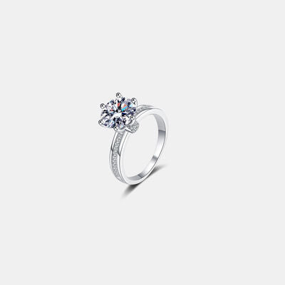 3 Carat Moissanite 925 Sterling Silver Ring - Crazy Like a Daisy Boutique #