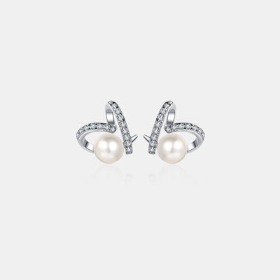 Natural Pearl Moissanite 925 Sterling Silver Earrings - Crazy Like a Daisy Boutique #