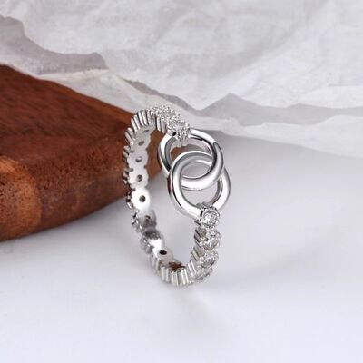 925 Sterling Silver Zircon Ring - Crazy Like a Daisy Boutique #