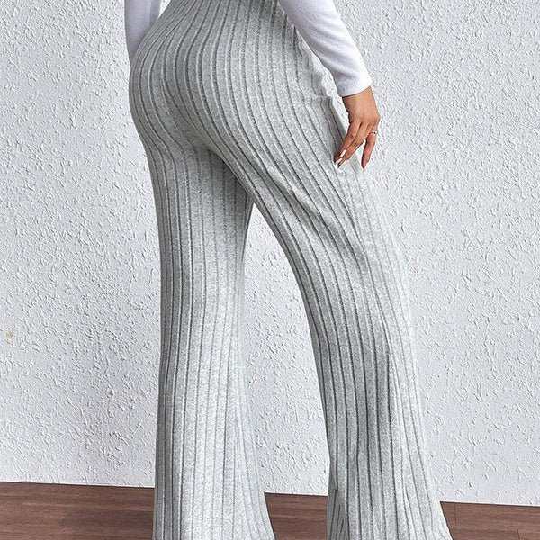 Ribbed Wide Leg Long Pants - Crazy Like a Daisy Boutique #