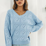 V-Neck Drop Shoulder Sweater - Crazy Like a Daisy Boutique #
