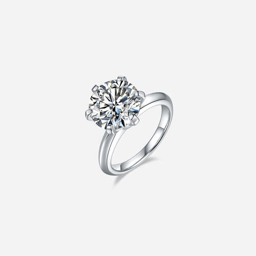5 Carat Moissanite 925 Sterling Silver Ring - Crazy Like a Daisy Boutique #