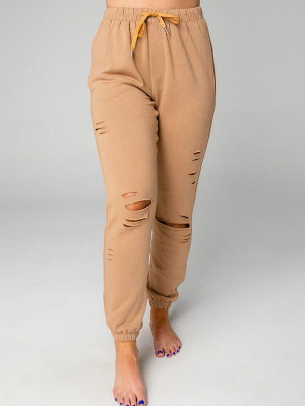 Distressed Sweatshirt and Joggers Set - Crazy Like a Daisy Boutique