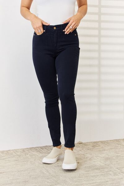 Judy Blue Full Size Garment Dyed Tummy Control Skinny Jeans - Crazy Like a Daisy Boutique #
