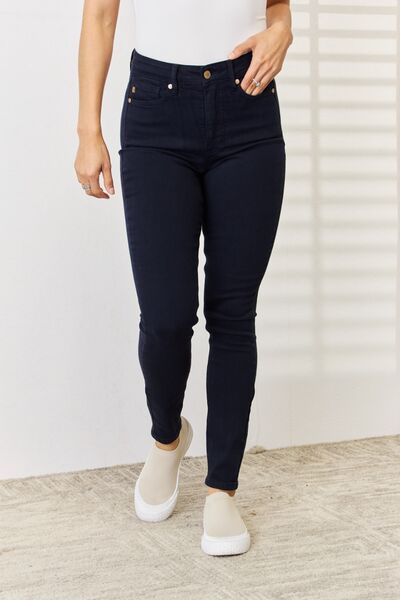 Judy Blue Full Size Garment Dyed Tummy Control Skinny Jeans - Crazy Like a Daisy Boutique #