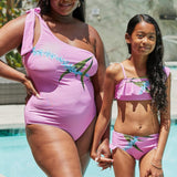 Marina West Swim Vacay Mode in Carnation Pink Two-Piece Swim Set KIDS - Crazy Like a Daisy Boutique #