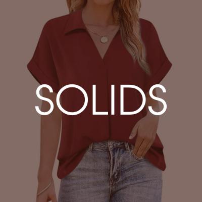 Solid Short Sleeve Tops - Crazy Like a Daisy Boutique
