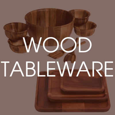 Wood Tableware - Crazy Like a Daisy Boutique
