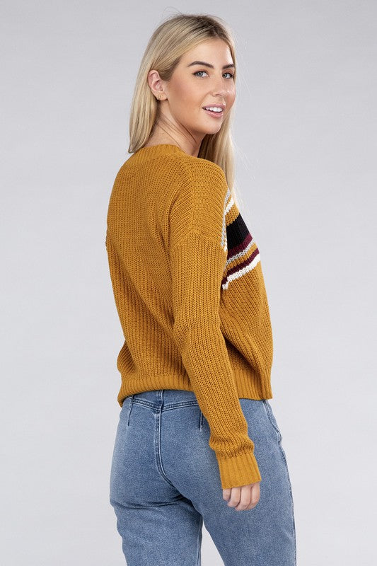 Striped Pullover Sweater - Crazy Like a Daisy Boutique #