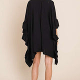 Wide sleeves ruffle kimono KRT1650-1 - Crazy Like a Daisy Boutique