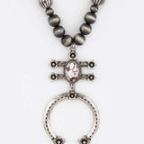 Navajo Beads Squash Blossom Iconic Necklace Set - Crazy Like a Daisy Boutique #