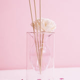 Double Layer Transparent Glass Vase - Pink - Crazy Like a Daisy Boutique #