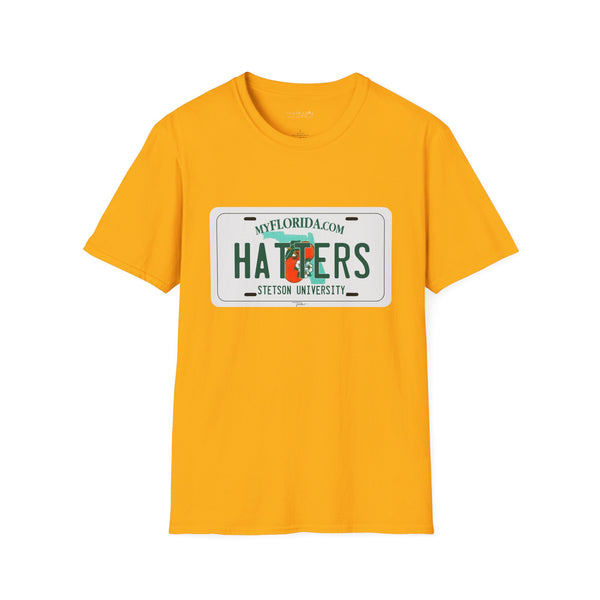 Custom COLLEGE License Plate - Softstyle T-Shirt