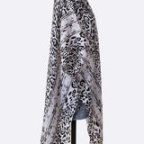 Cheetah Printed Raw Edge Kimono - Crazy Like a Daisy Boutique #