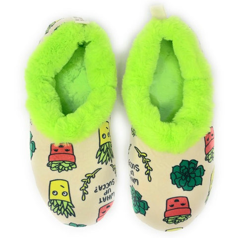 What Up Succa - Women's Fluffy Sherpa Slippers - Crazy Like a Daisy Boutique