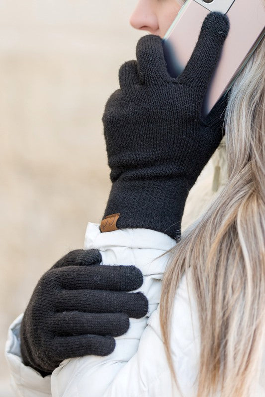 CC Cashmere Blend Touch Gloves - Crazy Like a Daisy Boutique