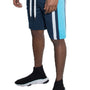 Weiv Mens Color Block Stripe Sweat Shorts