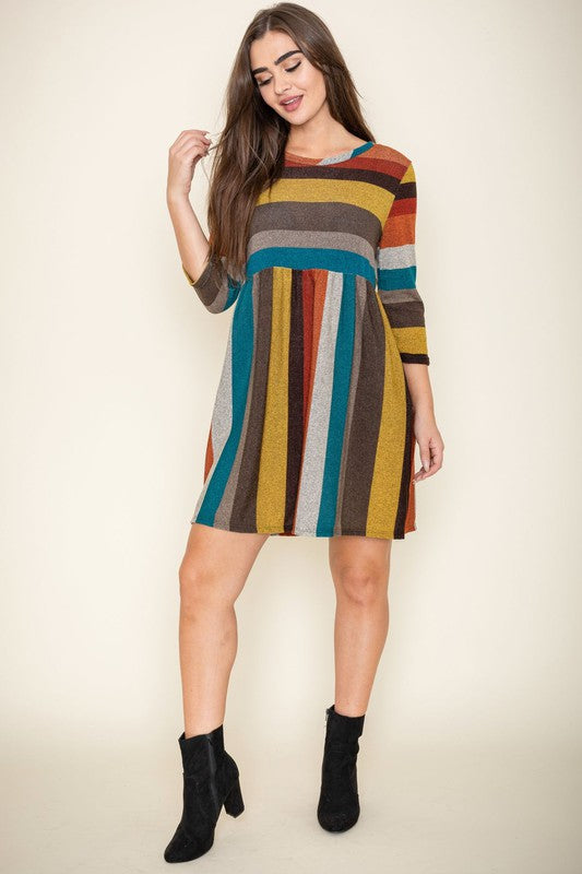 Multi Color Mini Dress