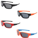 Kids Rectangle Polarized Sports Sunglasses - Crazy Like a Daisy Boutique #