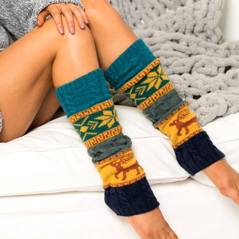 Nordic Snowflake Leg Warmers - Crazy Like a Daisy Boutique
