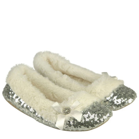 Maggie Silver - Women's House Slippers Shoes - Crazy Like a Daisy Boutique