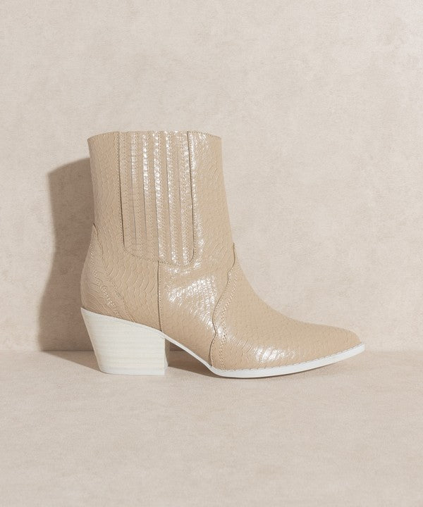 OASIS SOCIETY Dawn - Paneled Western Bootie - Crazy Like a Daisy Boutique