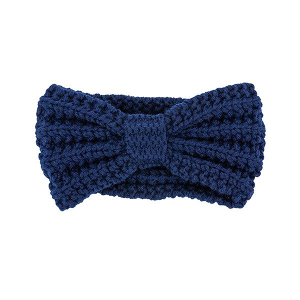 KNITTED BOW WINTER HEAD BAND