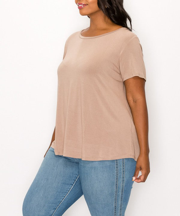 Bamboo classic top for curvy size