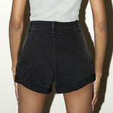 High Rise Roll Up Denim Shorts - Crazy Like a Daisy Boutique #