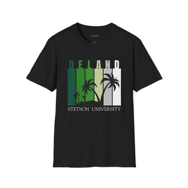 Deland, Stetson Palm Trees - Unisex Softstyle T-Shirt