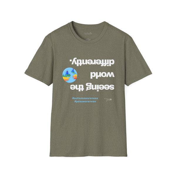 Seeing the World Differently Autism Awareness - Unisex Softstyle T-Shirt