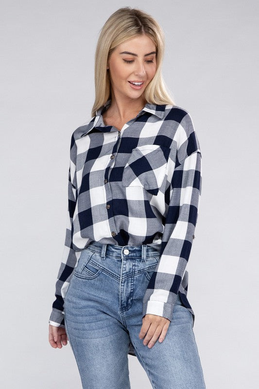 Classic Plaid Flannel Shirt - Crazy Like a Daisy Boutique