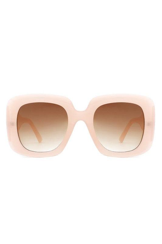 Retro Square Oversized Chunky Fashion Sunglasses - Crazy Like a Daisy Boutique #
