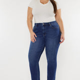 Plus Open Pack Slim Straight Jeans - Crazy Like a Daisy Boutique