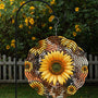 Sunflower Leopard Spring Garden Wind Spinner