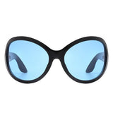 Oversize Round Wraparound Fashion Sunglasses - Crazy Like a Daisy Boutique