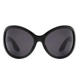 Oversize Round Wraparound Fashion Sunglasses - Crazy Like a Daisy Boutique #