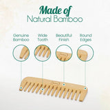 All-Natural Bamboo Comb - Crazy Like a Daisy Boutique