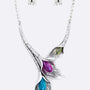Flower Metal Statement Necklace Set - Crazy Like a Daisy Boutique #