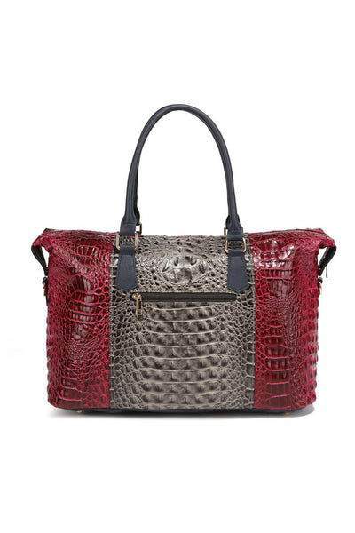 MKF Faux Crocodile-Embossed Duffle Bag by Mia K - Crazy Like a Daisy Boutique #